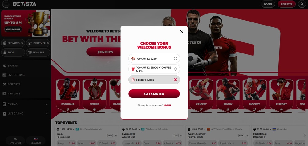 Betista registration