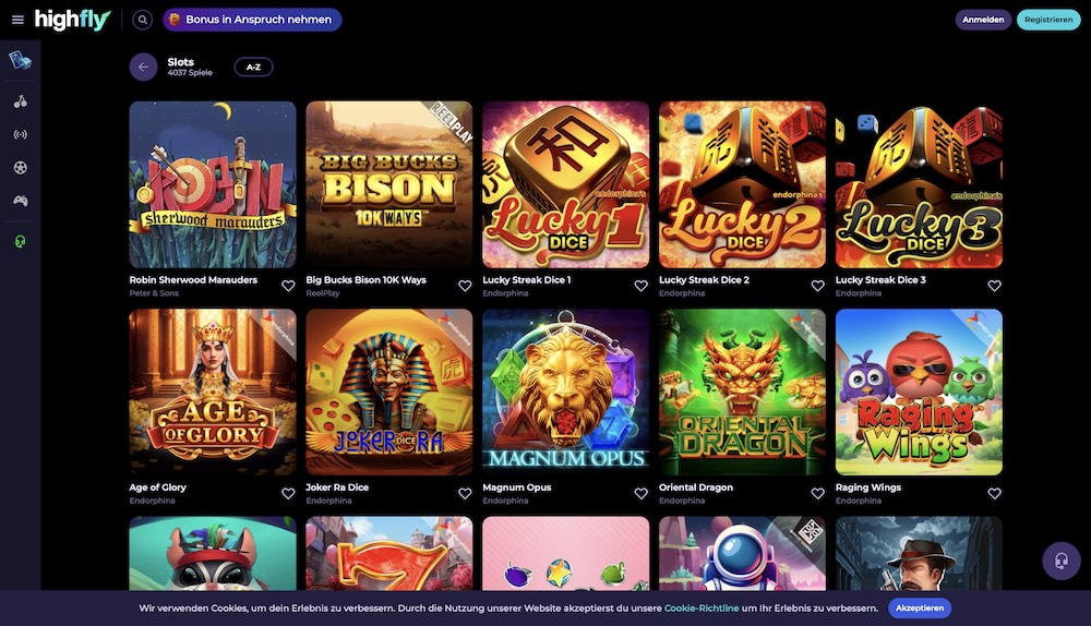 HighFlyBet Spielautomaten