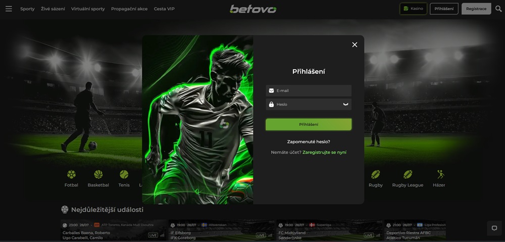 Betovo inicio de sesión