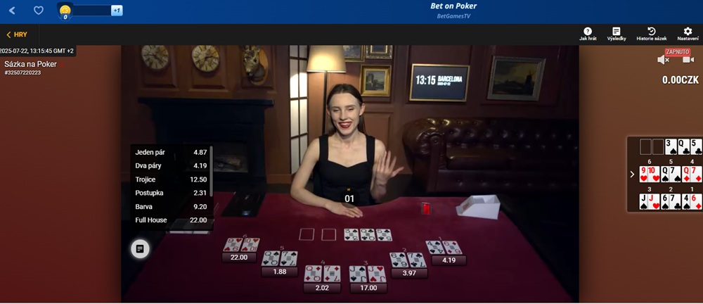 SGcasino poker s živým dealerem