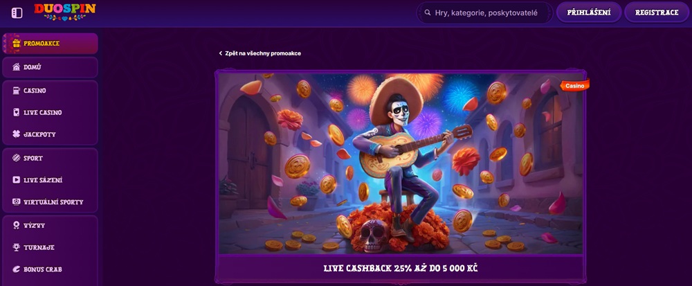 Duospin cashback