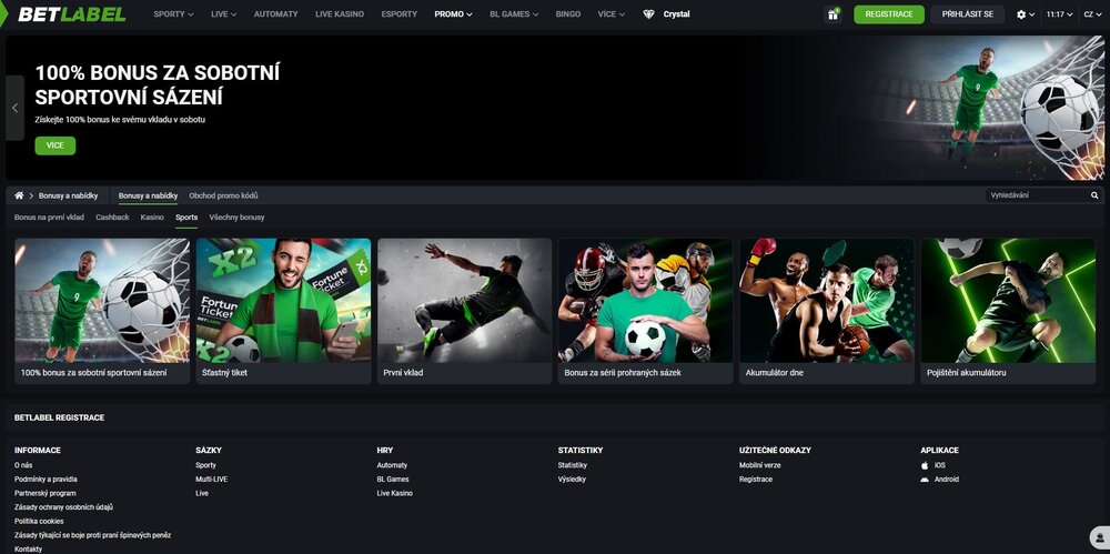 betlabel sportovní bonusy srpen