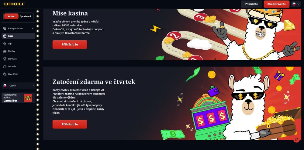  lamabet free spiny promoakce