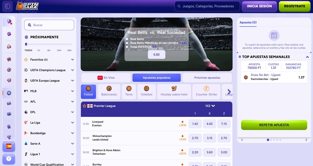 Spinbara casa de apuestas