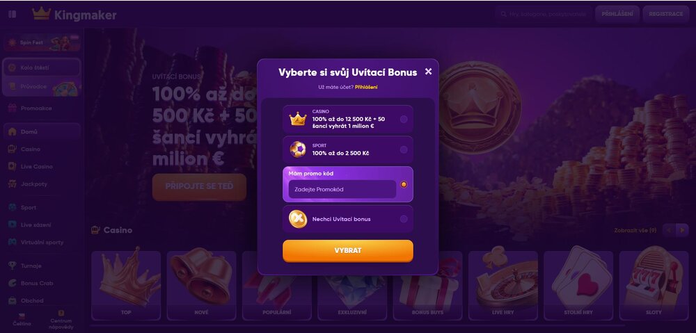 código promocional de Kingmaker