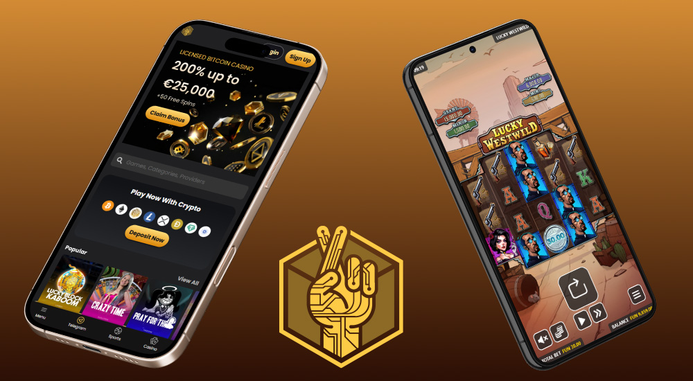 Náhled responzivního rozhraní webu online casina Lucky Block