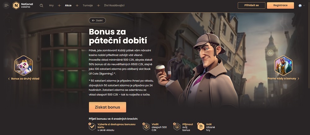 National Casino reload bonusy náhled