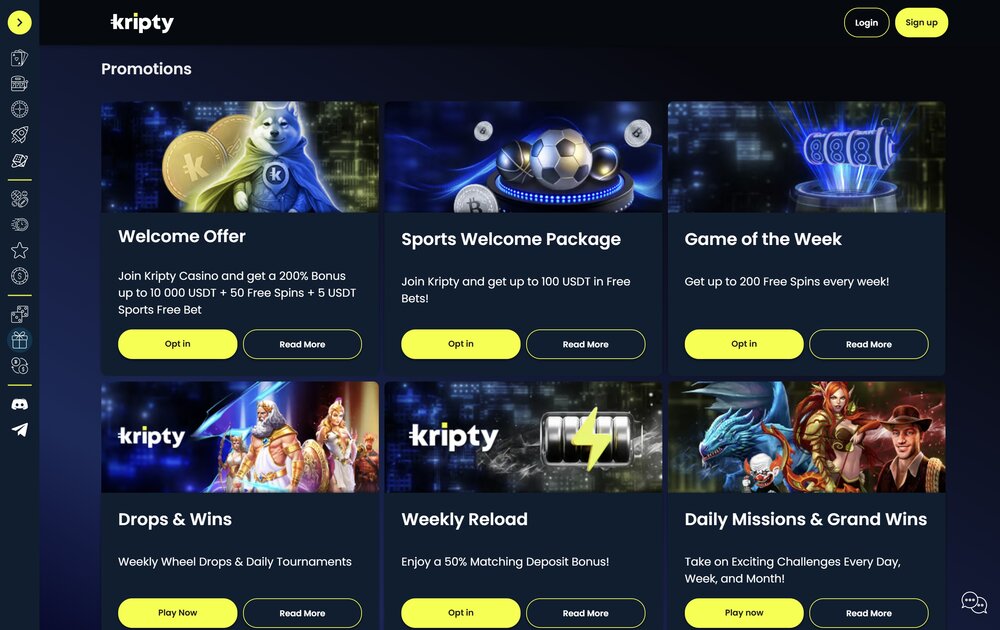 Bonificaciones de Kripty