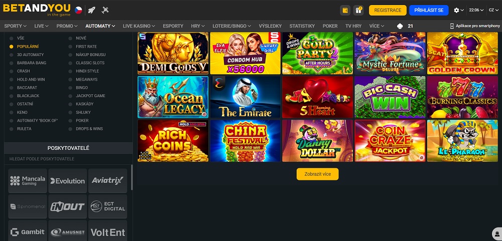 BETANDYOU automaty náhled