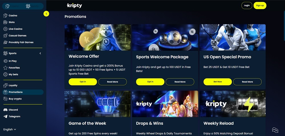 Kripty no deposit bonus