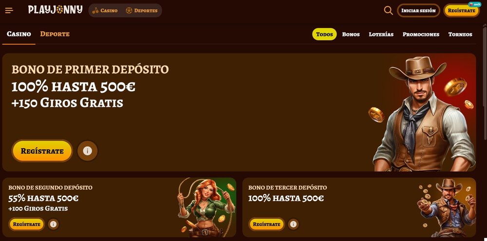 PlayJonny bono sin depósito