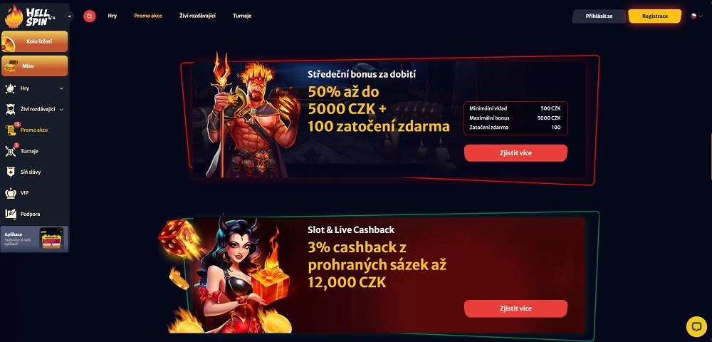 HellSpin reload bonusy náhled