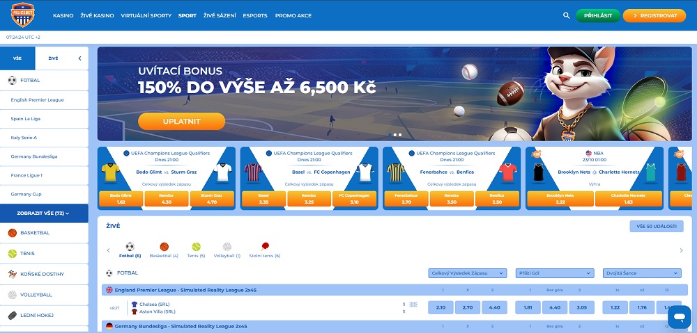 Sázková kancelář FeliceBet náhled