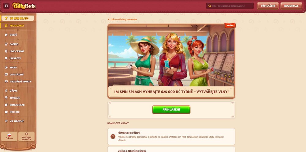 billybets casino 1m spin splash