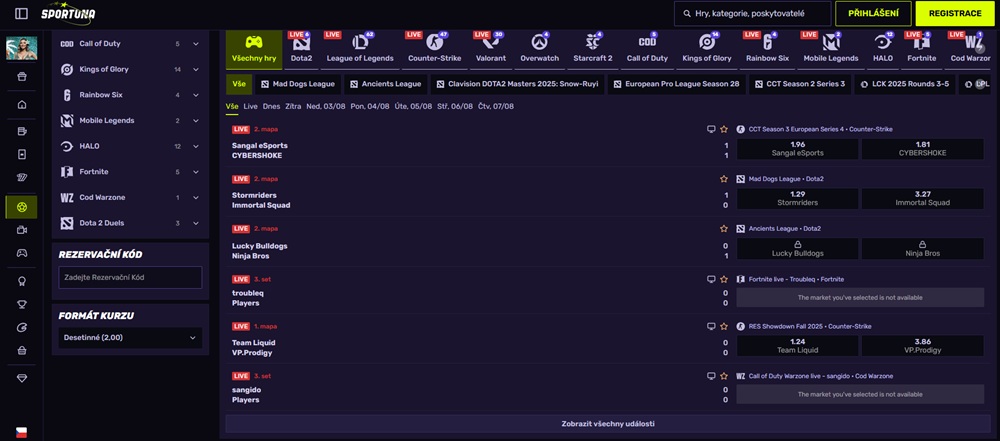 Sázení na esport taktiky v regionech