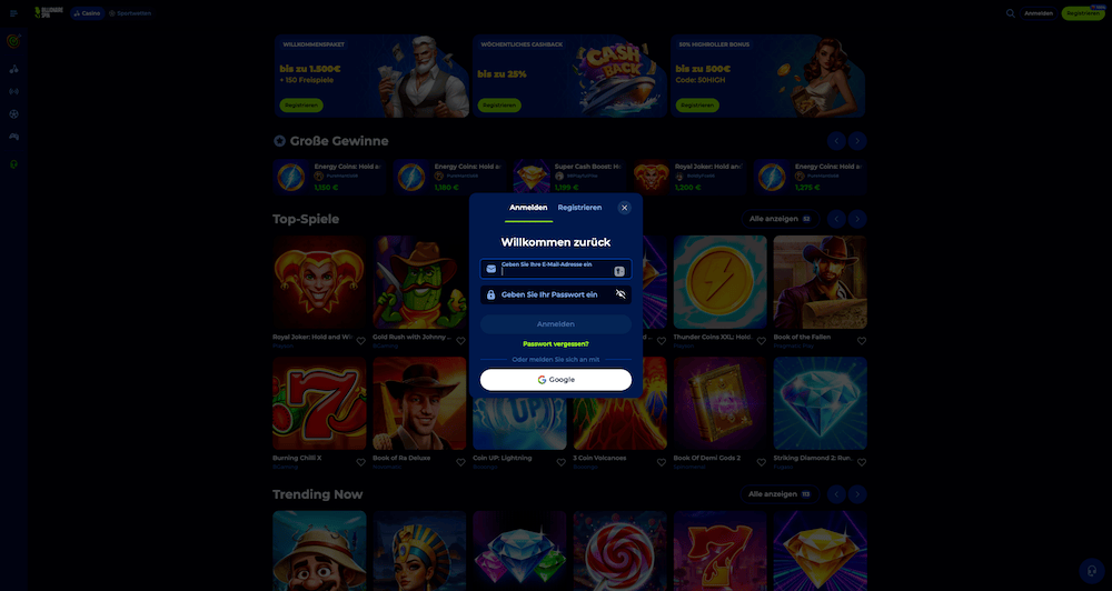 41281 Billionairespin Login