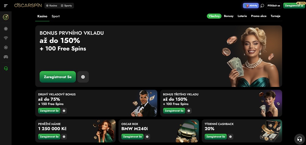 Oscarspin bonusy srpen 2025 náhled