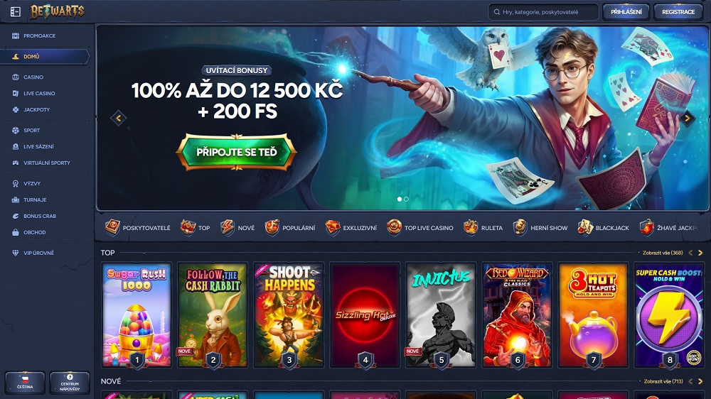 Náhled uvítacího bonusu a top výherních slotů v online casinu Betwarts