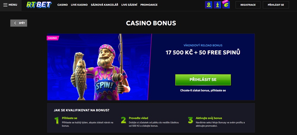 RTbet free spins srpen 2025