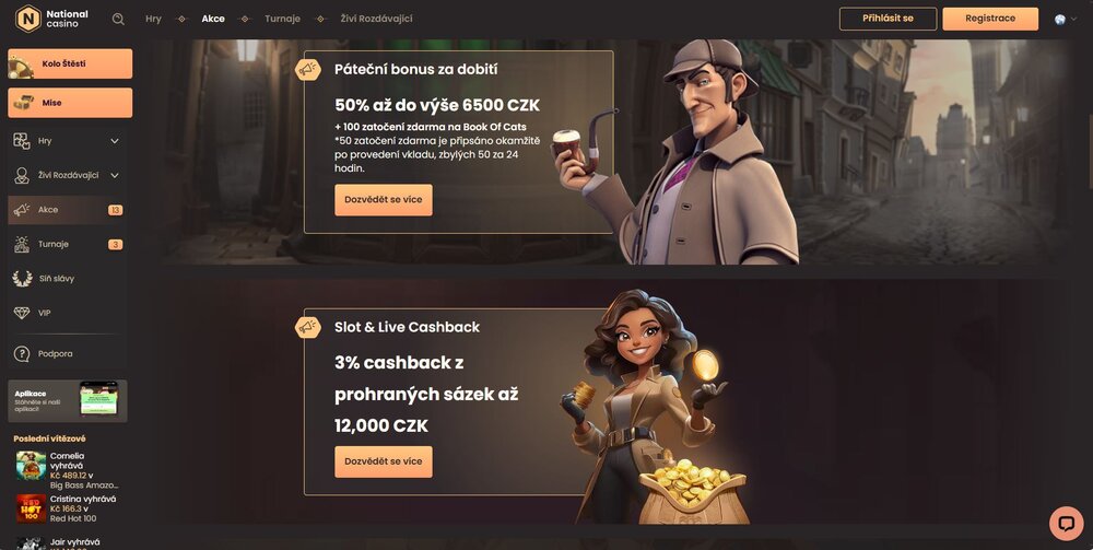 national casino promoakce v září 2025
