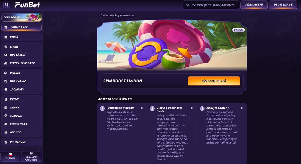 FunBet spin boost