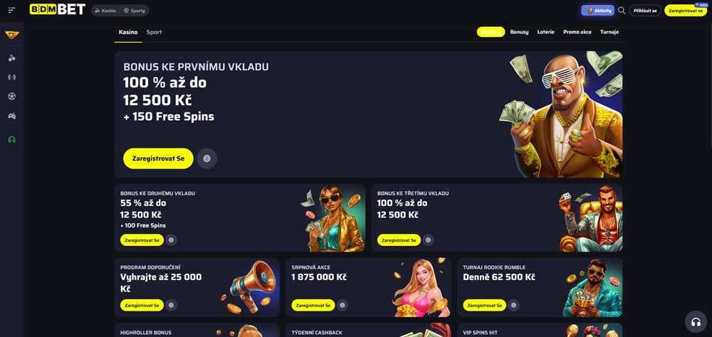 Bdmbet free spiny srpen 2025