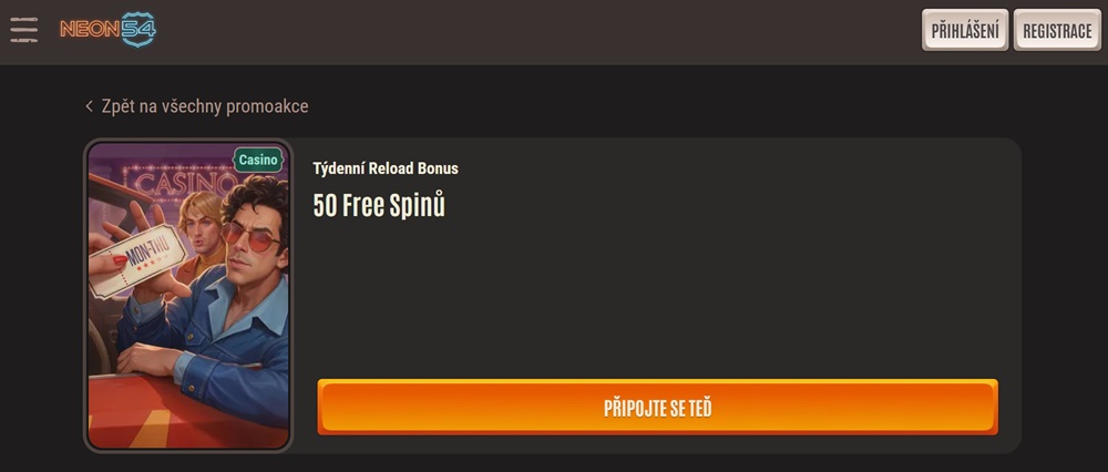  Neon54 free spiny srpen 2025