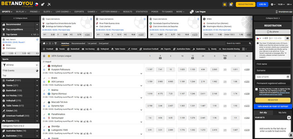 Sázková kancelář BETANDYOU