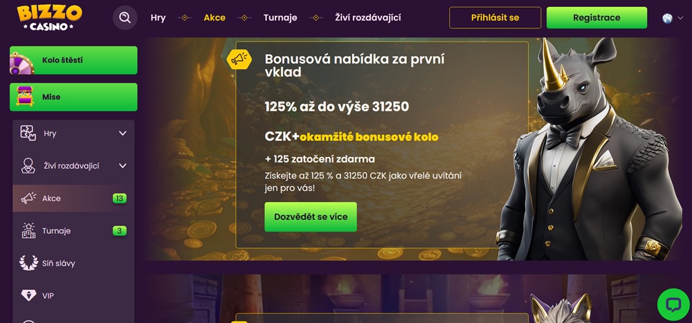 Bizzo Casino free spins [srpen 2025]