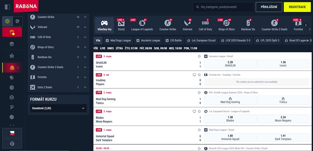 Sázení na esport. Jak číst herní tempo náhled
