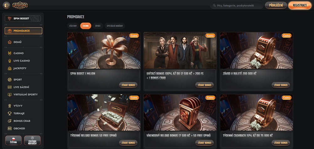 Gransino free spiny srpen 2025