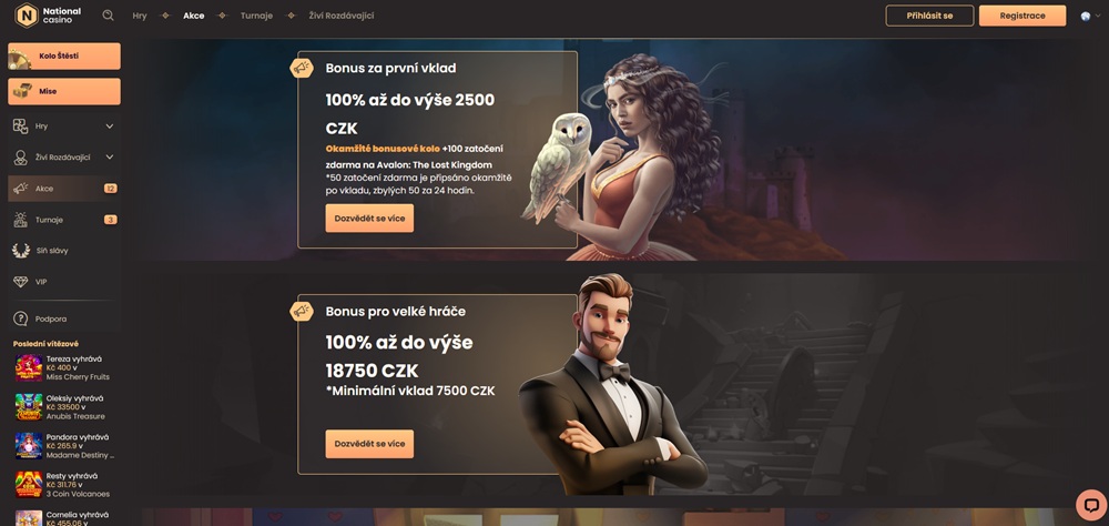 National Casino free spins srpen 2025