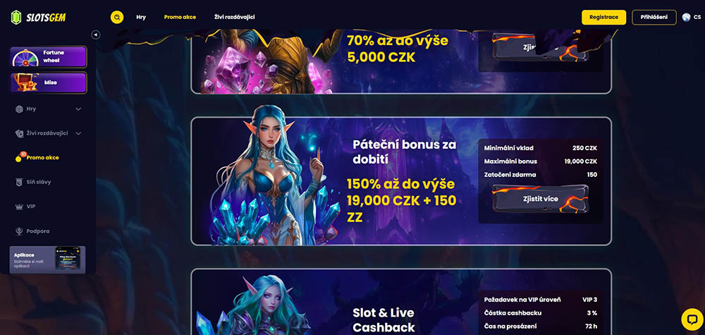 Slotsgem Pravidelné reload bonusy