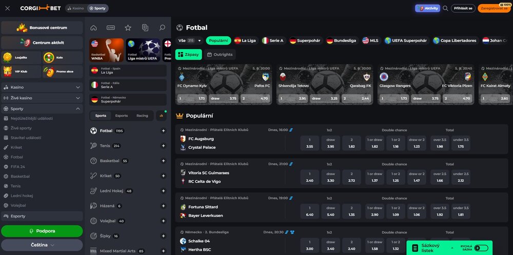  sázková kancelář corgibet