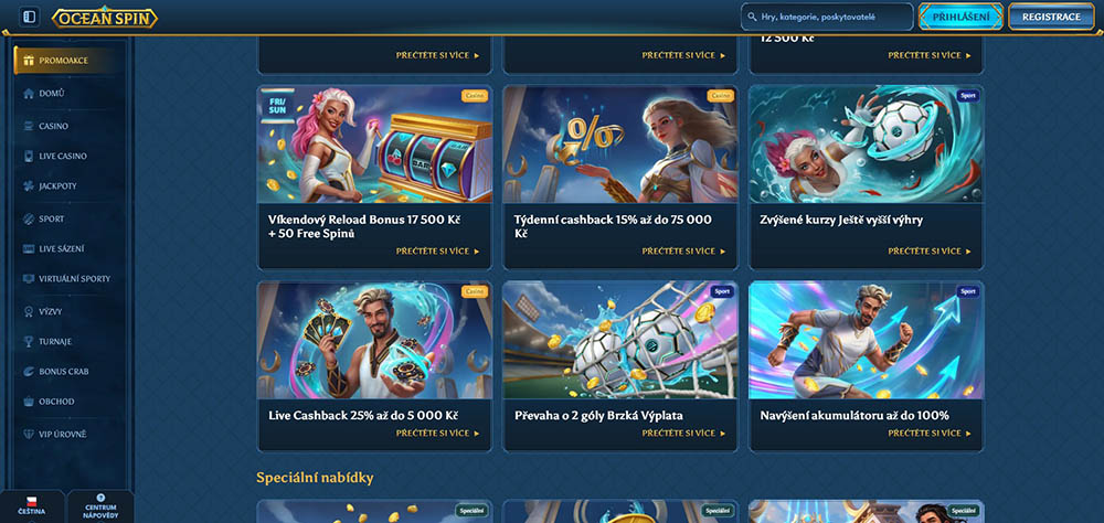 Ocean Spin cashback