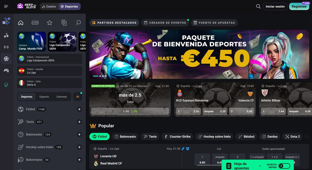 NeedforSlots casa de apuestas