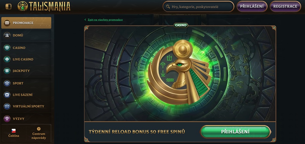 Talismania free spins září 2025
