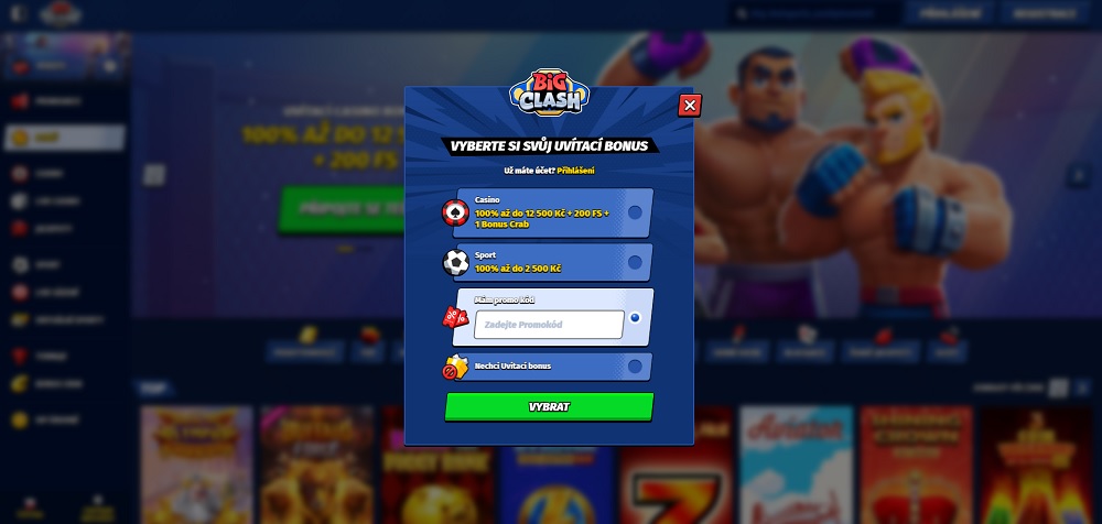 Bigclash promo code náhled