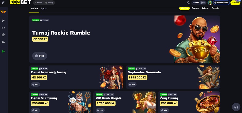 Bdmbet bonusy září 2025