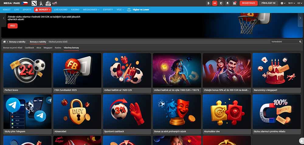 Megapari free spins [září 2025]