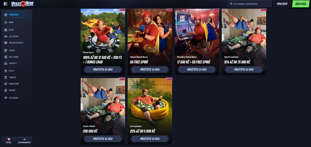 VegasHero free spiny září 2025