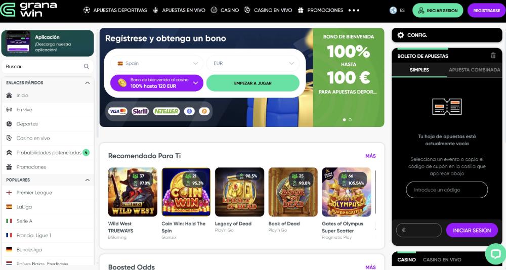 GranaWin aplicación