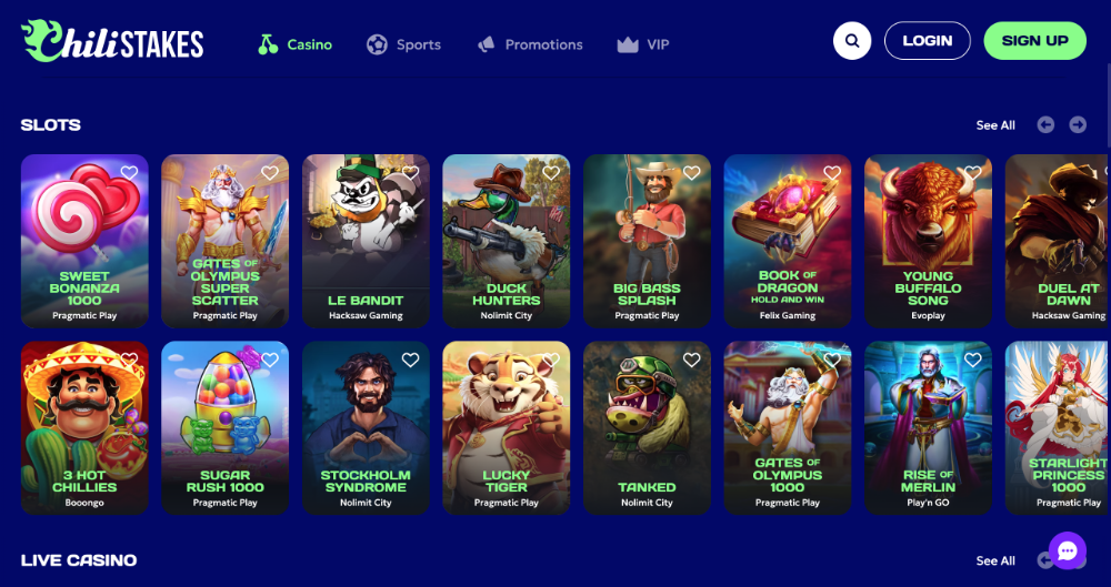 ChiliSTAKES automaty [Přehled TOP automatů]