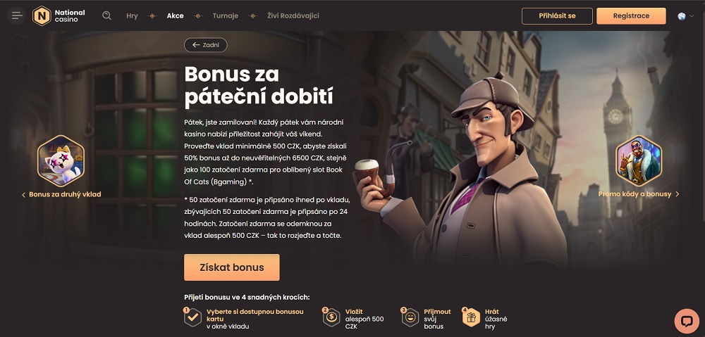 National Casino free spins září 2025 náhled