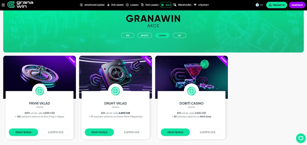 GranaWin no deposit bonus