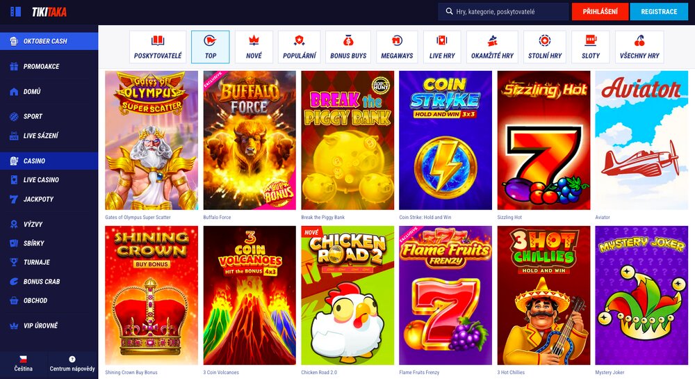 TikiTaka top automaty podzim 2025