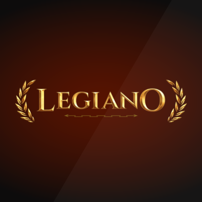 Logo de Legiano en vidrio colorido