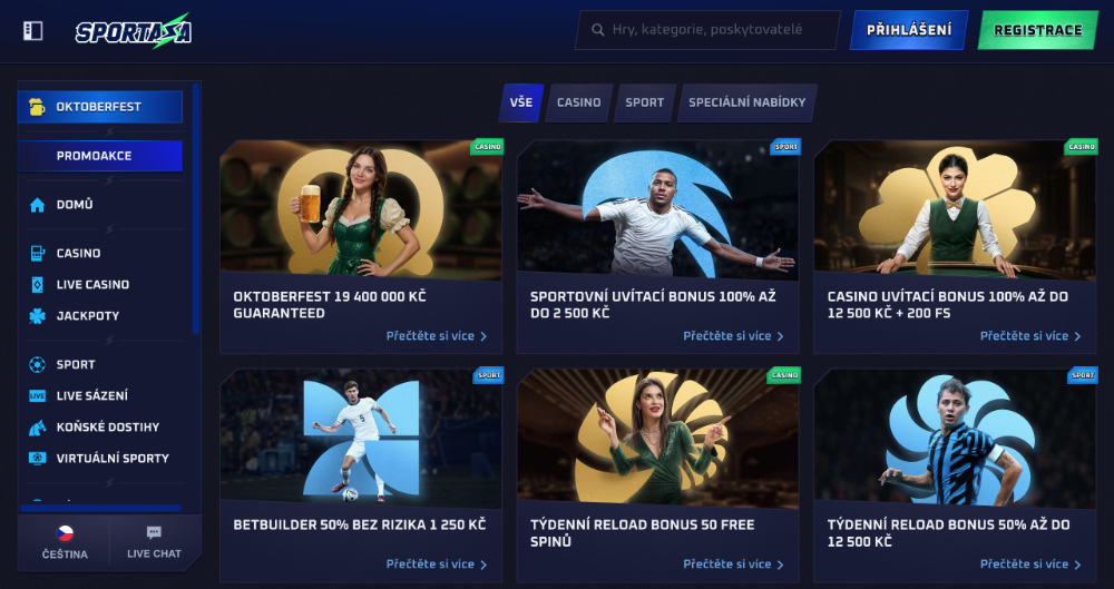 Sportaza bonusy [říjen 2025]