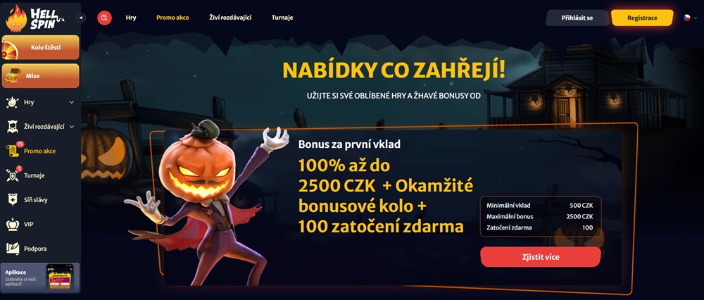 Hell Spin free spins září 2025