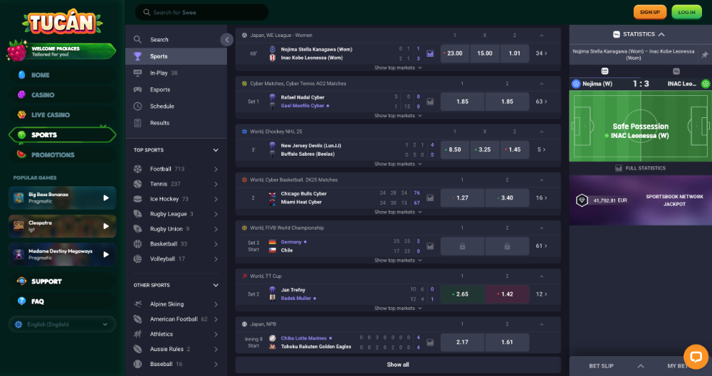 Sázková kancelář Tucan